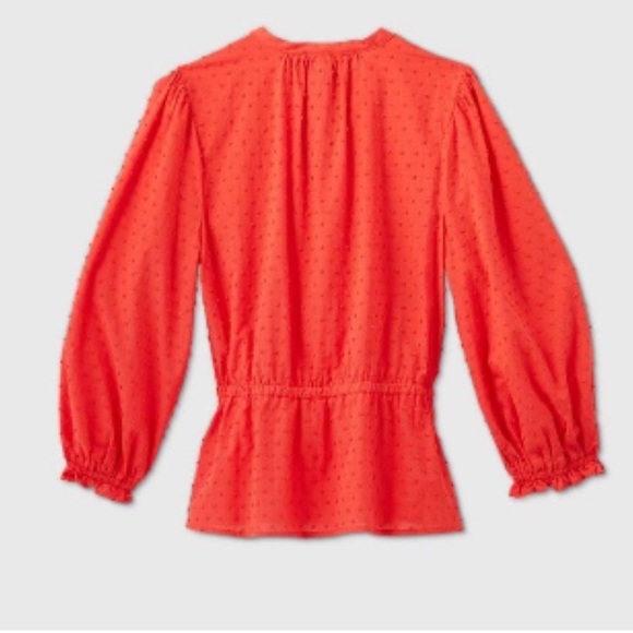 A New Day Long Sleeve Tie Waist Blouse - Picture 2 of 7